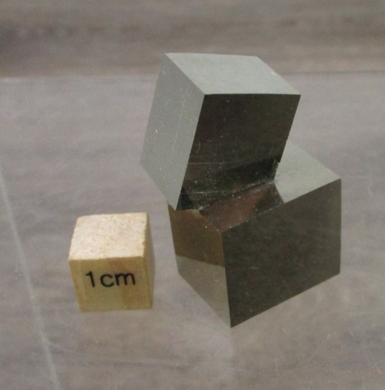 Incredible Pair of Superb Intergrown Pyrite Crystal Cubes Navajun Rioja, Spain 3