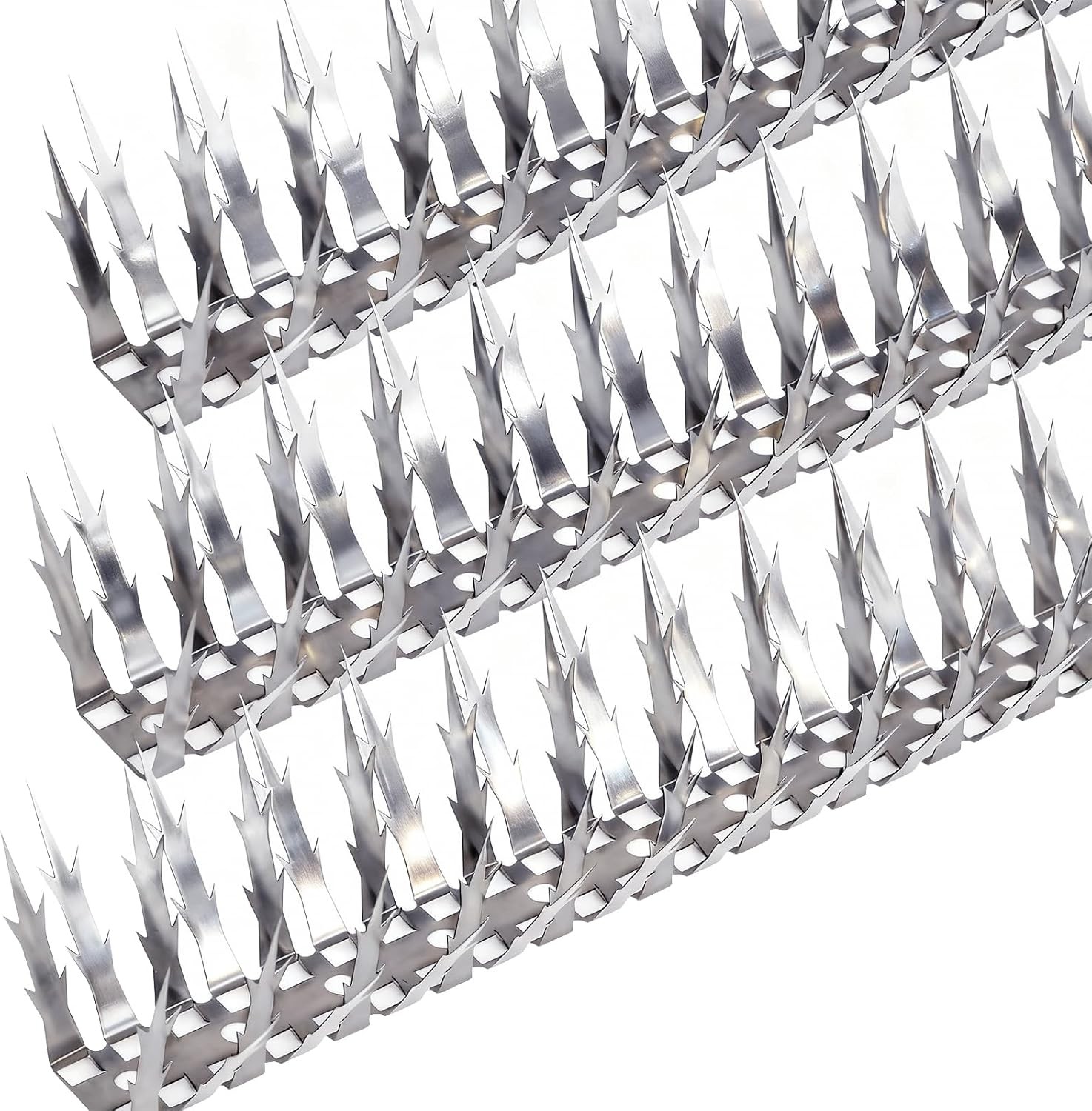 Bird Spikes, 10 FT Stainless Steel Bird Deterrent Spikes, Pigeon Spikes for O Bird Spikes, 10 FT Stainless Steel Bird Deterrent Spikes, Pigeon Spikes for O
