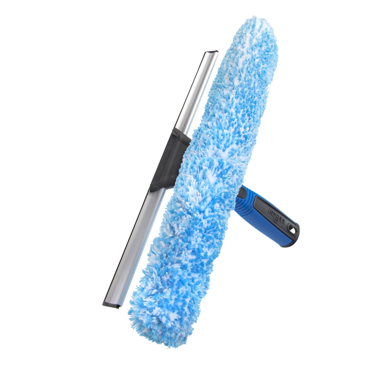 Unger Professional Connect and Clean 2-in-1 Squeegee and Scrubber, 14” Window Cl