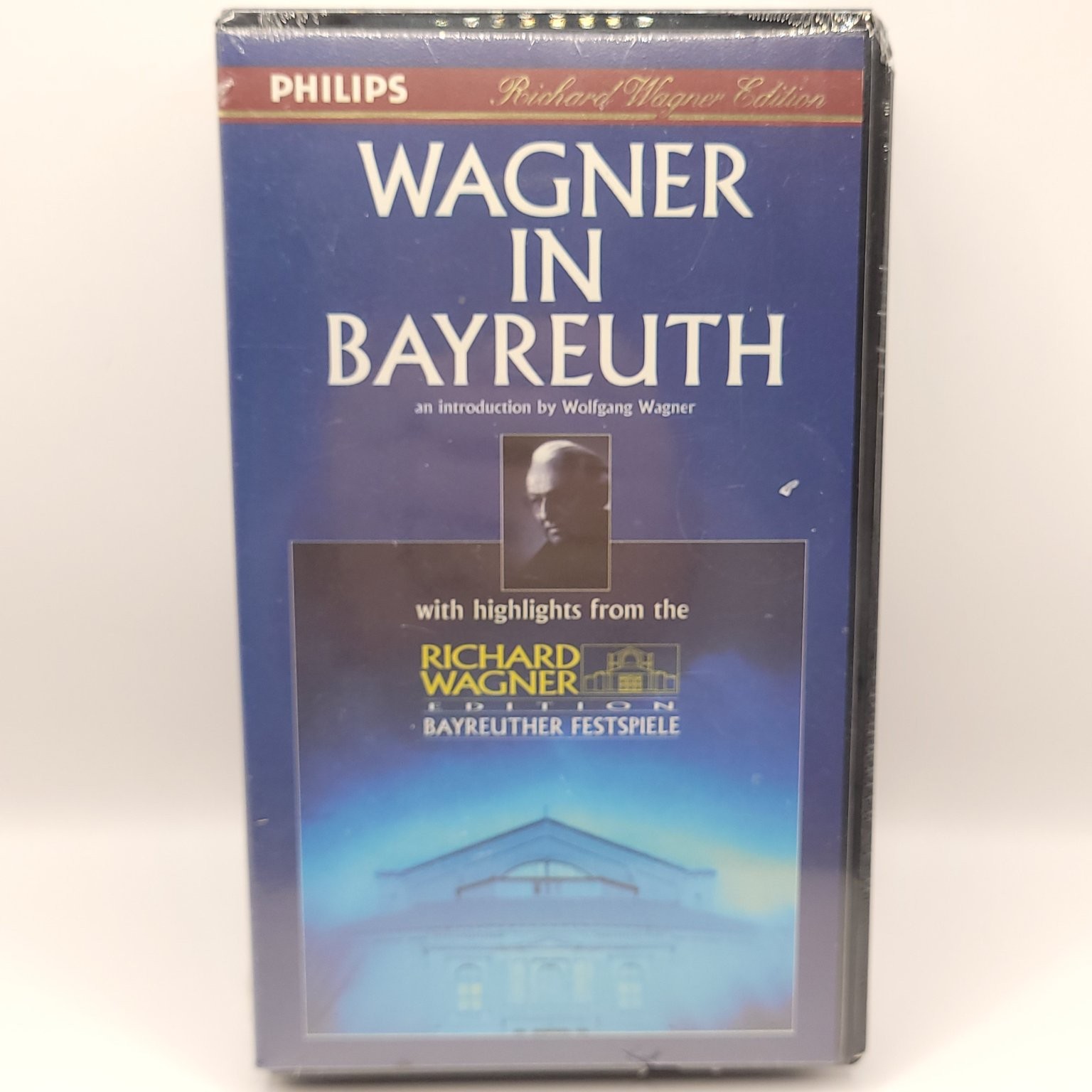 New Wagner in Bayreuth VHS Tape Wolfgang Wagner Opera Philips Hi-Fi Stereo