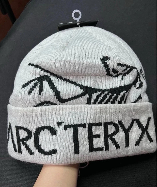 2026 Arc\'teryx Unisex Wool Beanie Bird Word Toque White Void Winter Hat New