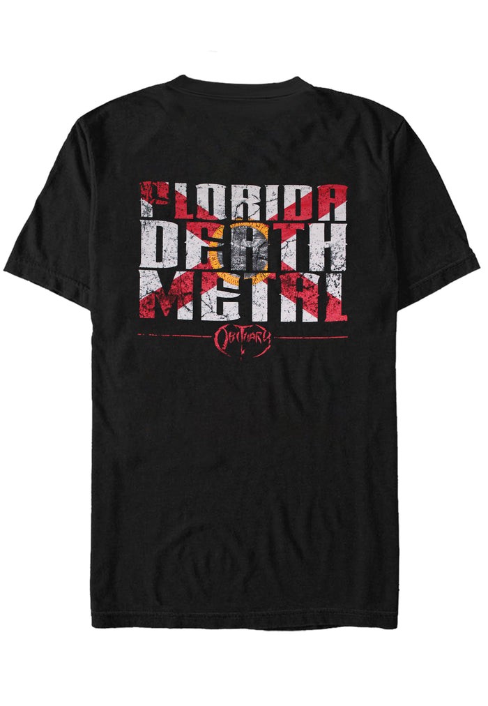 Obituary - Florida Death Metal 2 Sides T-Shirt Size S-4XL