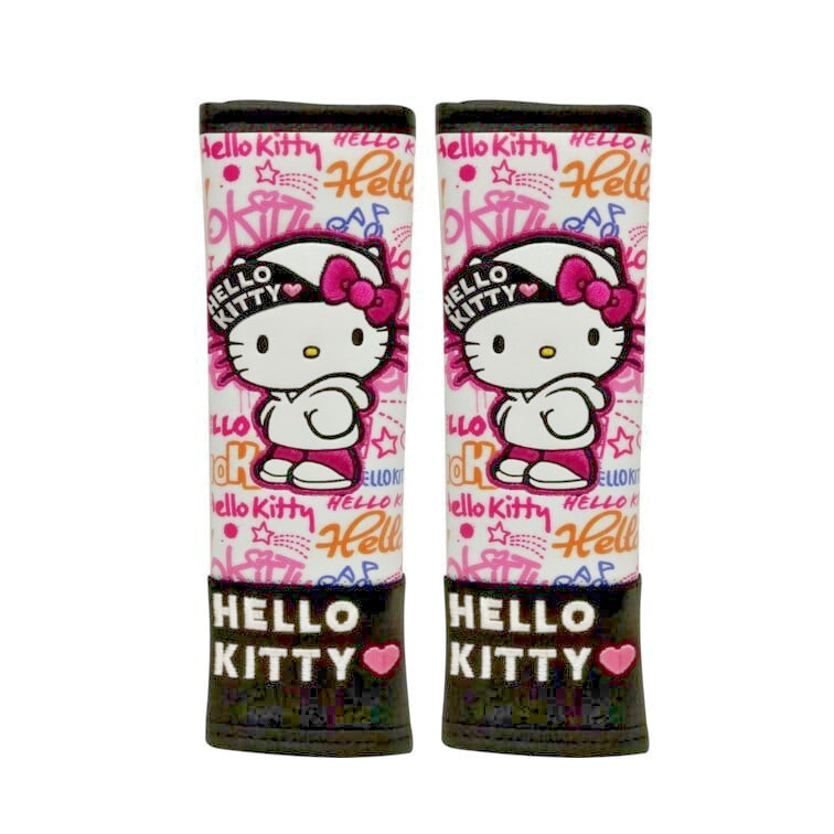 Hello Kitty Seat Belt Covers Murakami Limited Edition Collection Rare Superb