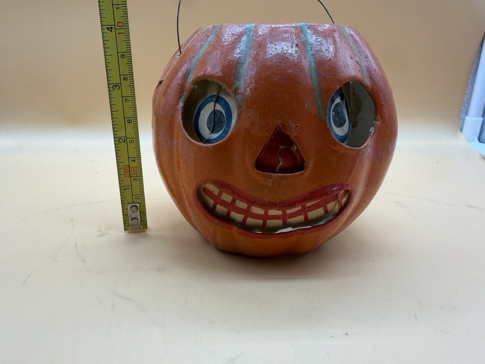 Antique Vintage Halloween German Jack o\' Lantern JOL 4\ Antique Vintage Halloween German Jack o\' Lantern JOL 4\