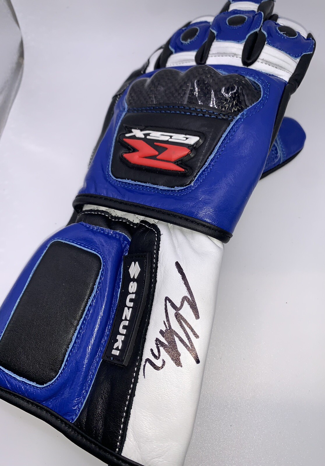 Alex Rins signed 2022 Suzuki Ecstar replica Moto GP Glove (x1)  🧤 + C.O.A.