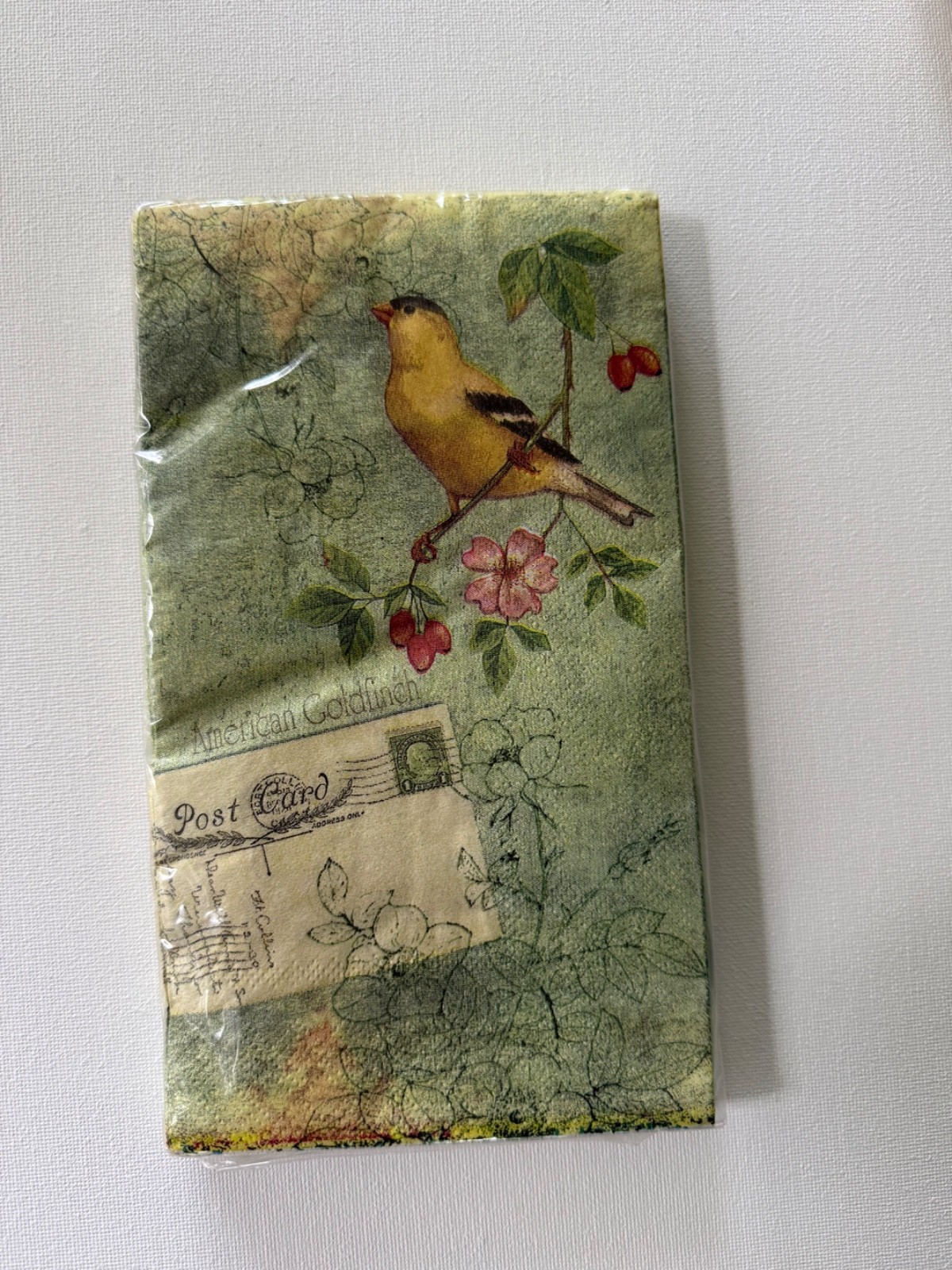 Vintage Songbird Bird paper napkins New in package