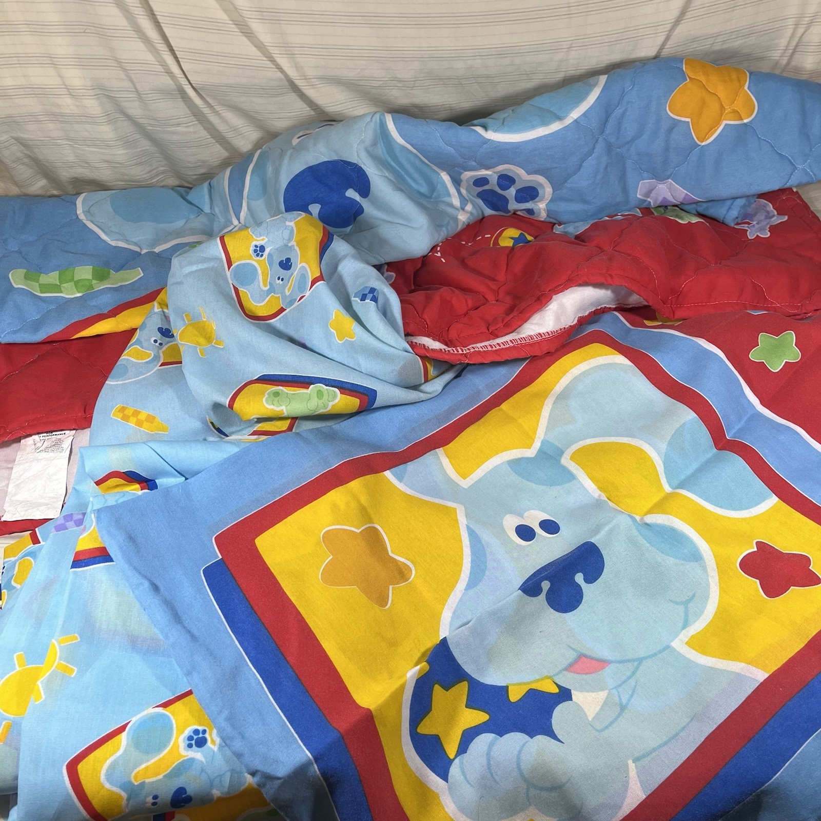 HTF Vintage Dan River Blue Clues Toddler Bedding 4 Piece Set Comforter RARE HTF Vintage Dan River Blue Clues Toddler Bedding 4 Piece Set Comforter RARE