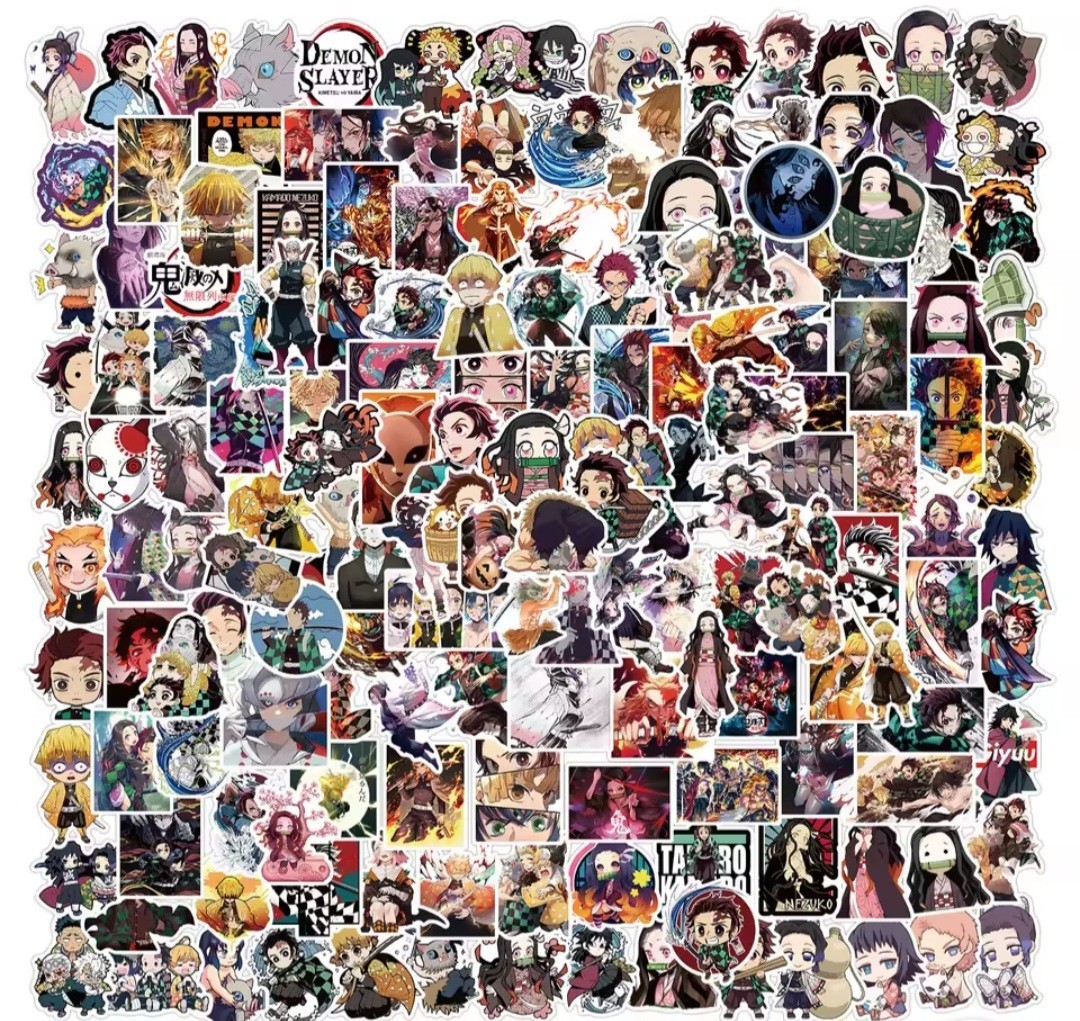 50PCS Random Anime Demon Slayer Stickers For Water Bottle Laptop Phone Suitcase 50PCS Random Anime Demon Slayer Stickers For Water Bottle Laptop Phone Suitcase