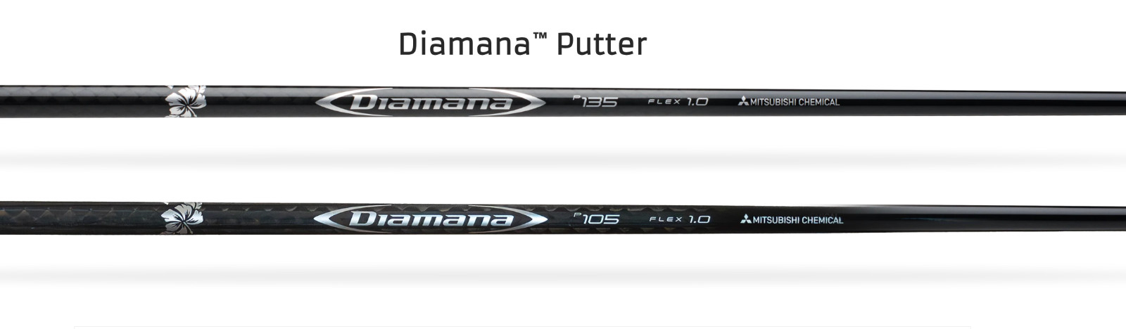 NEW MCA Mitsubishi Diamana Putter Shaft .355 Taper Tip - Choose Flex