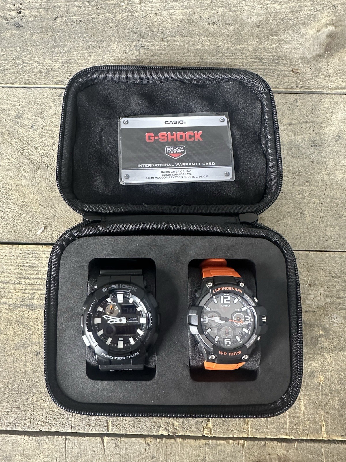 Casio G-Shock G-LIDE GAX-100B-1A MCW100H-4AV Orange Black In Case Casio G-Shock G-LIDE GAX-100B-1A MCW100H-4AV Orange Black In Case