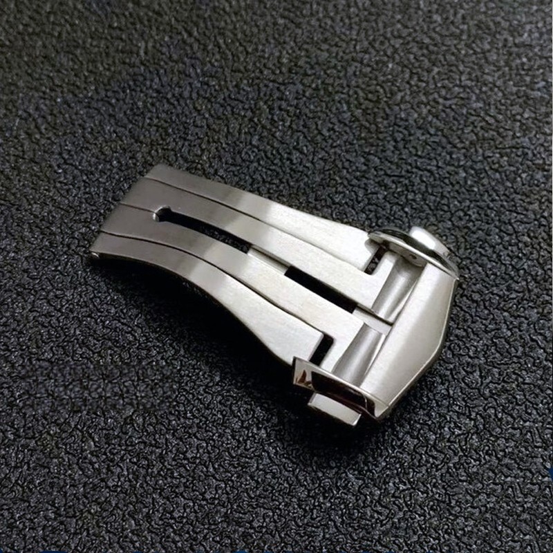Premium 316L Stainless Steel Folding Buckle Belt Clasp 18mm Fits Omega Seamaster