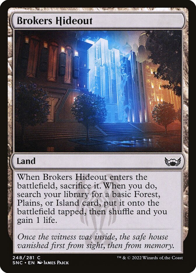 MTG Magic the Gathering Brokers Hideout (248/547) Streets of New Capenna LP MTG Magic the Gathering Brokers Hideout (248/547) Streets of New Capenna LP