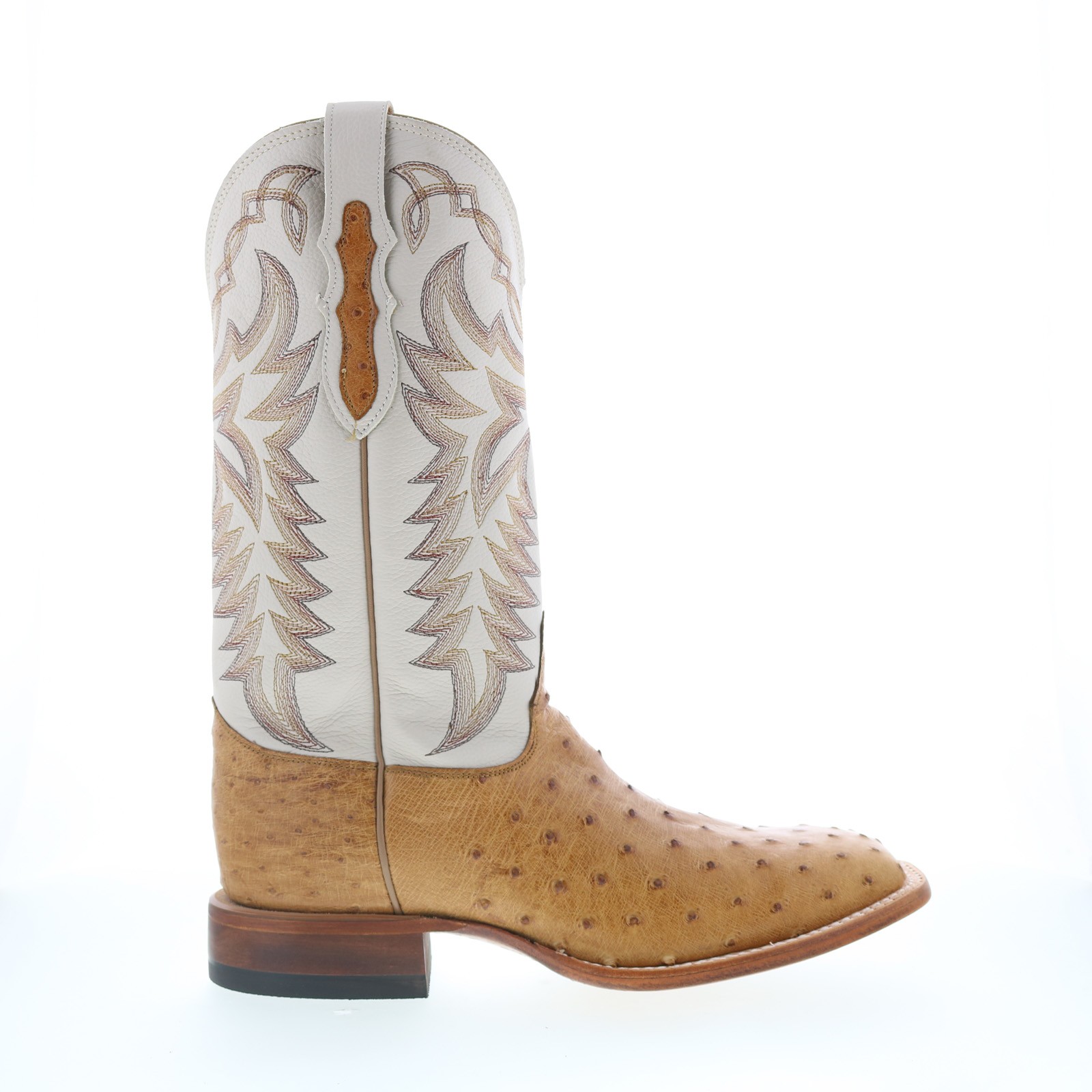Justin Boots Pascoe Full Quill Ostrich Made In USA Mens Brown Wide Boots Justin Boots Pascoe Full Quill Ostrich Made In USA Mens Brown Wide Boots