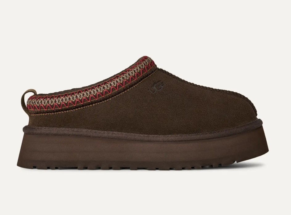 SALE  UGG Women’s Tazz II – Suede Platform Slippers Dusted Cocoa New Authentic