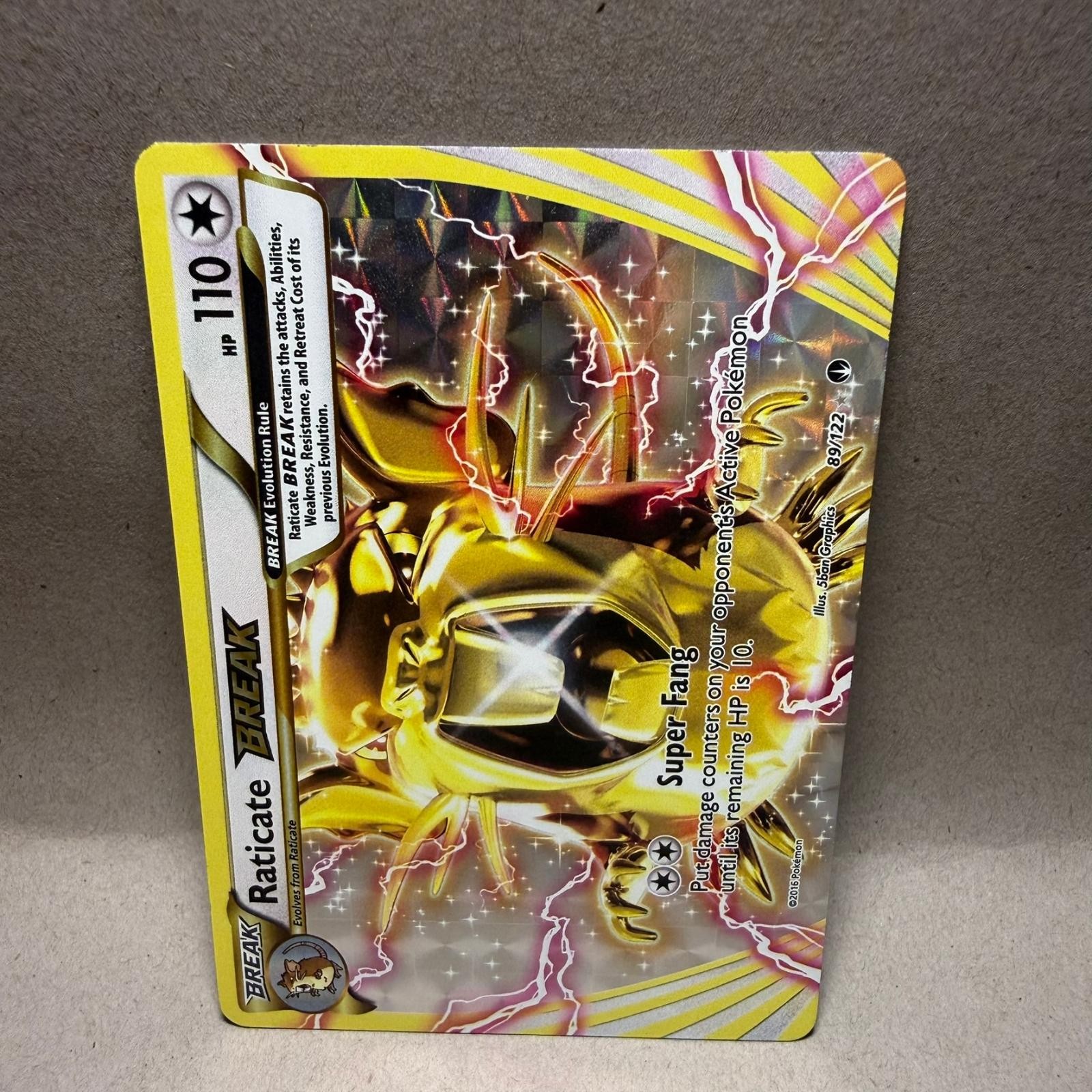 RATICATE BREAK 89/122 BREAKPOINT BREAK RARE HOLO LP