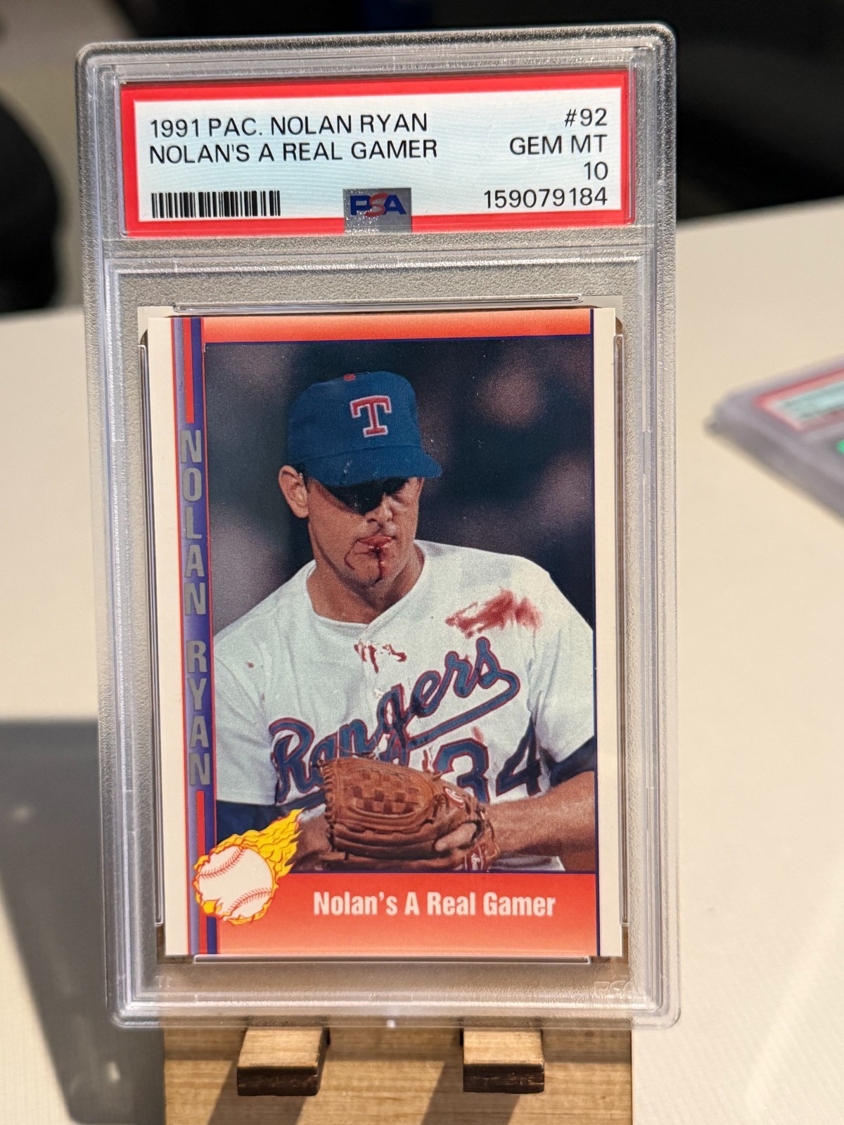 Nolan Ryan 1991 Pacific Nolan\'s A Real Gamer PSA Graded 10 Gem Mint #2 361 POP Nolan Ryan 1991 Pacific Nolan\'s A Real Gamer PSA Graded 10 Gem Mint #2 361 POP