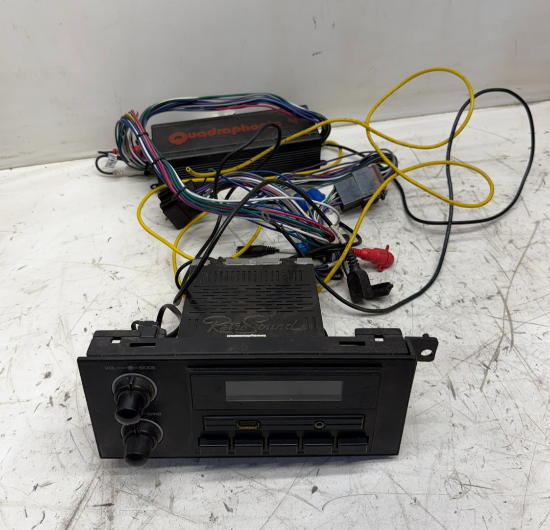1997-02 Jeep Wrangler TJ Newport 1.5 DIN Radio RetroSound Quadraphonic 4 AMP XJ 1997-02 Jeep Wrangler TJ Newport 1.5 DIN Radio RetroSound Quadraphonic 4 AMP XJ