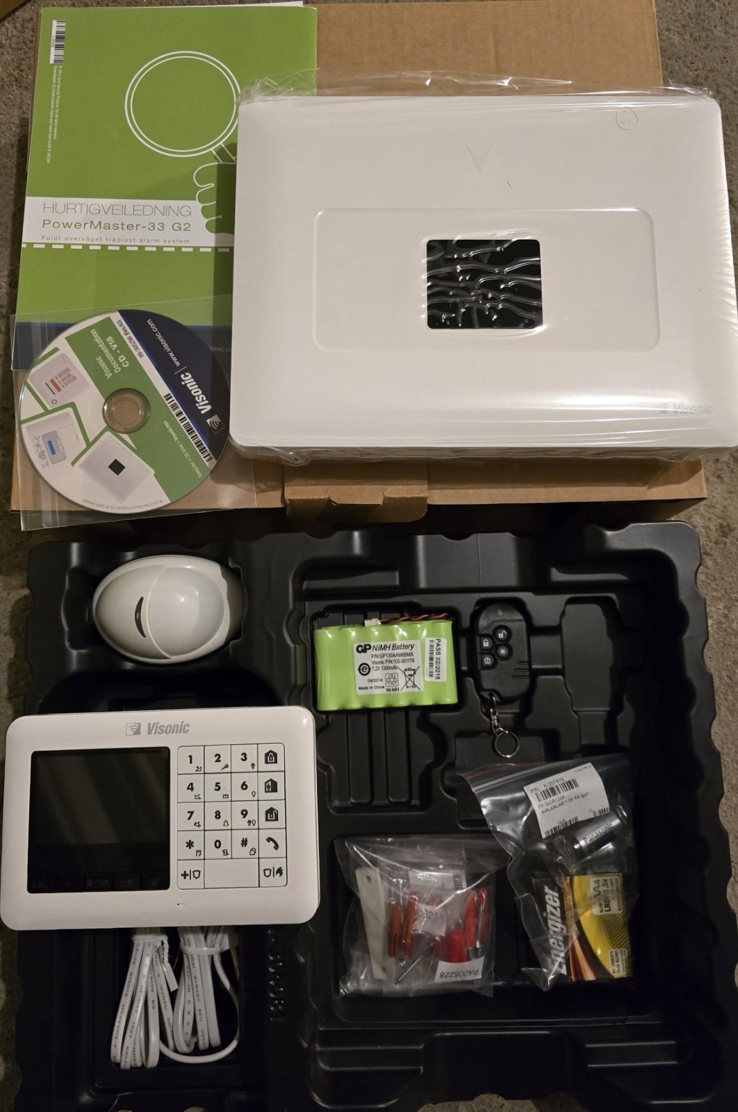 Visonic Powermaster PMASTER-33 868-0:ANY DEN Kit Alarm Control Sys NEW 