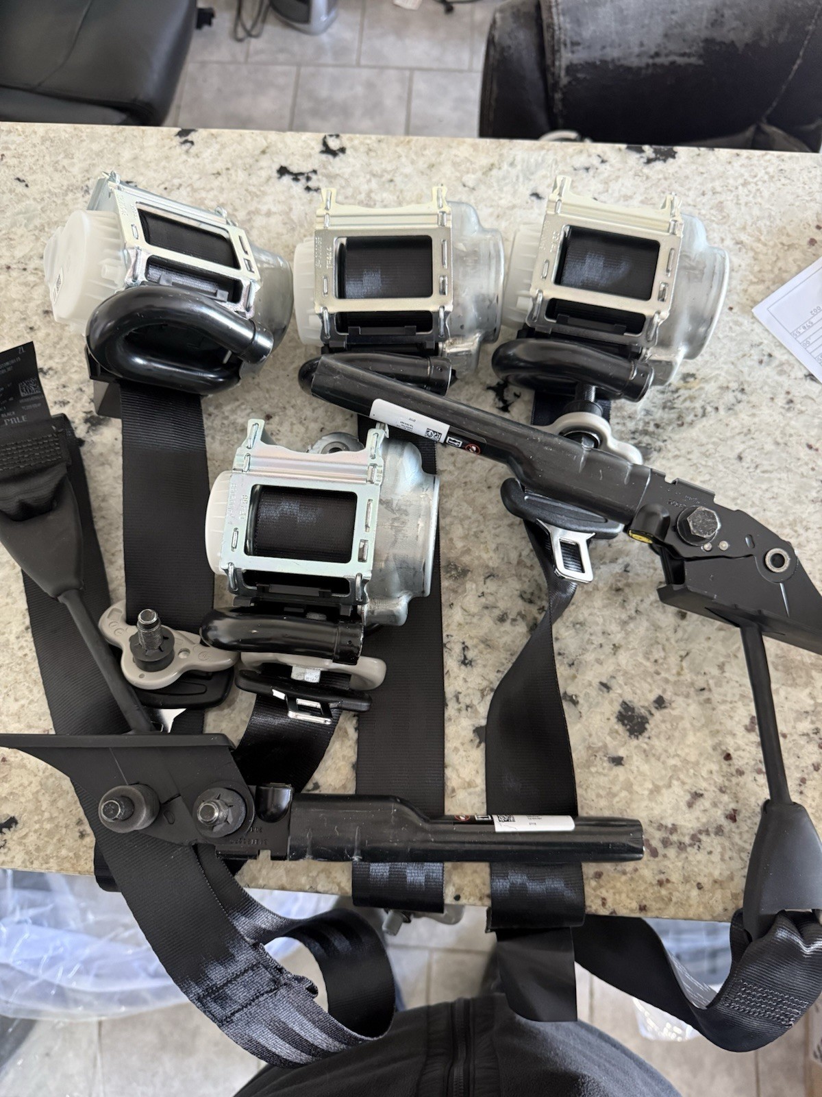 2021-2026 NISSAN ROGUE FRONT AND REAR BELTS  NEW OEM