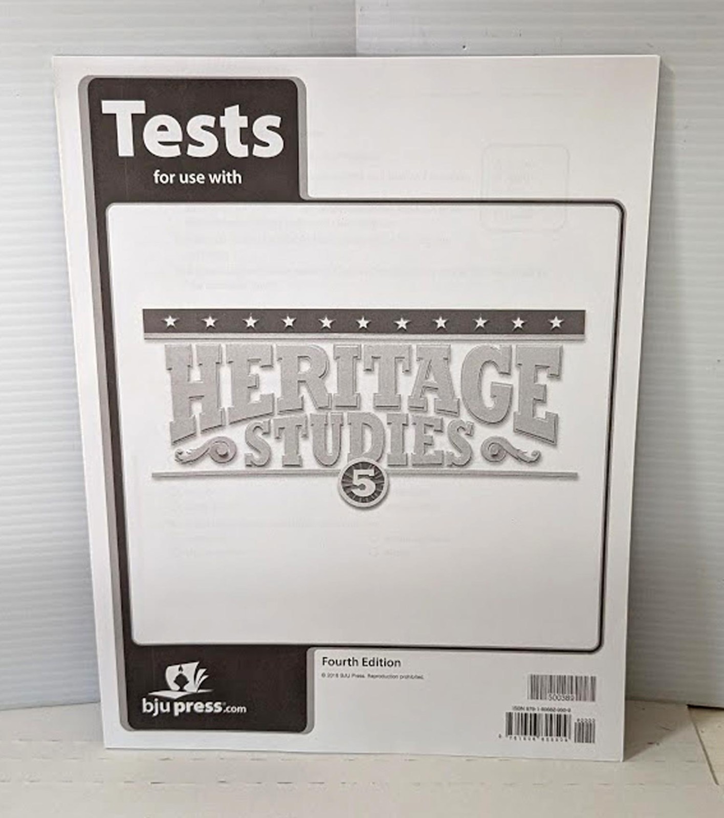 BJU Press - Heritage Studies 5 Tests 4th edition 500389 Brand New BJU Press - Heritage Studies 5 Tests 4th edition 500389 Brand New