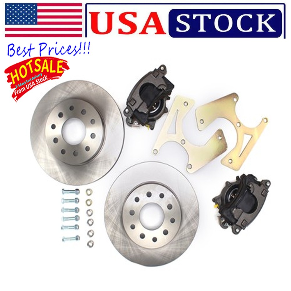 Motors Bolt-On Rear Disc Brake Conversion Kit Fits For GM 10 Bolt and 12 Bolt