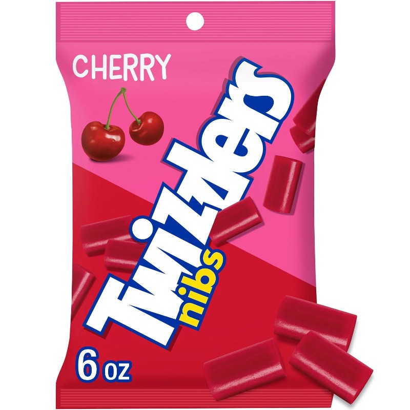 12x Twizzlers Nibs Cherry Candy Bulk Sweet Treats Snack New Sealed 6oz 12x Twizzlers Nibs Cherry Candy Bulk Sweet Treats Snack New Sealed 6oz