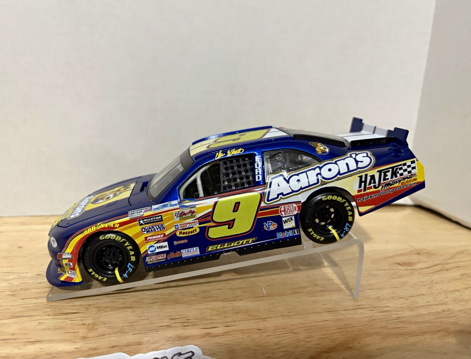 Custom Built 2010 Rockingham Win 1/24 Chase Elliott Ford Mustang Diecast