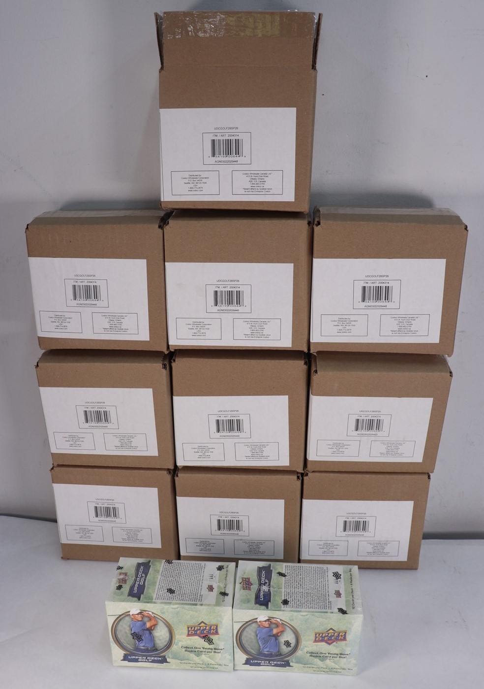 Lot 20 2026 Upper Deck Golf Blaster Boxes (10 Sealed 2pk Cases) New 
