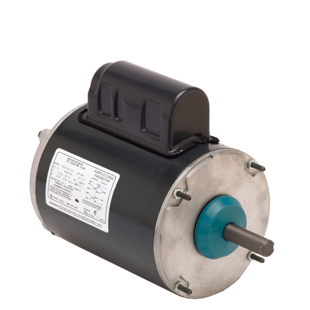 US Motors 8102 Agriculture Duty Motor 1/2 HP 850 RPM 48YZ Frame Nidec New