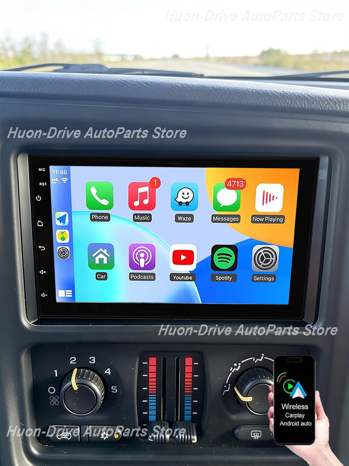 Para 03-06 GMC Chevrolet Android 13 CarPlay Radio estéreo para coche Navegación