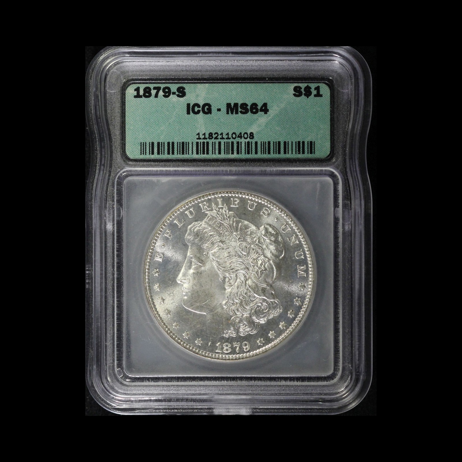 1879-S $1 Morgan Silver Dollar ICG MS64 -  USA
