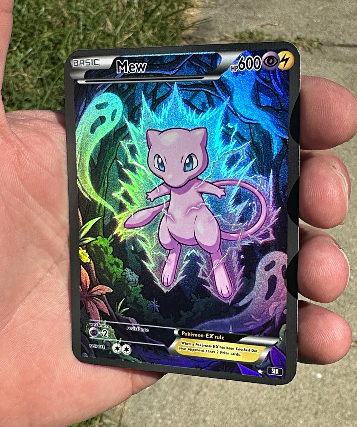 Pokémon TCG Mew *Fan Art* Full Art Ghost Holo Pokémon TCG Mew *Fan Art* Full Art Ghost Holo