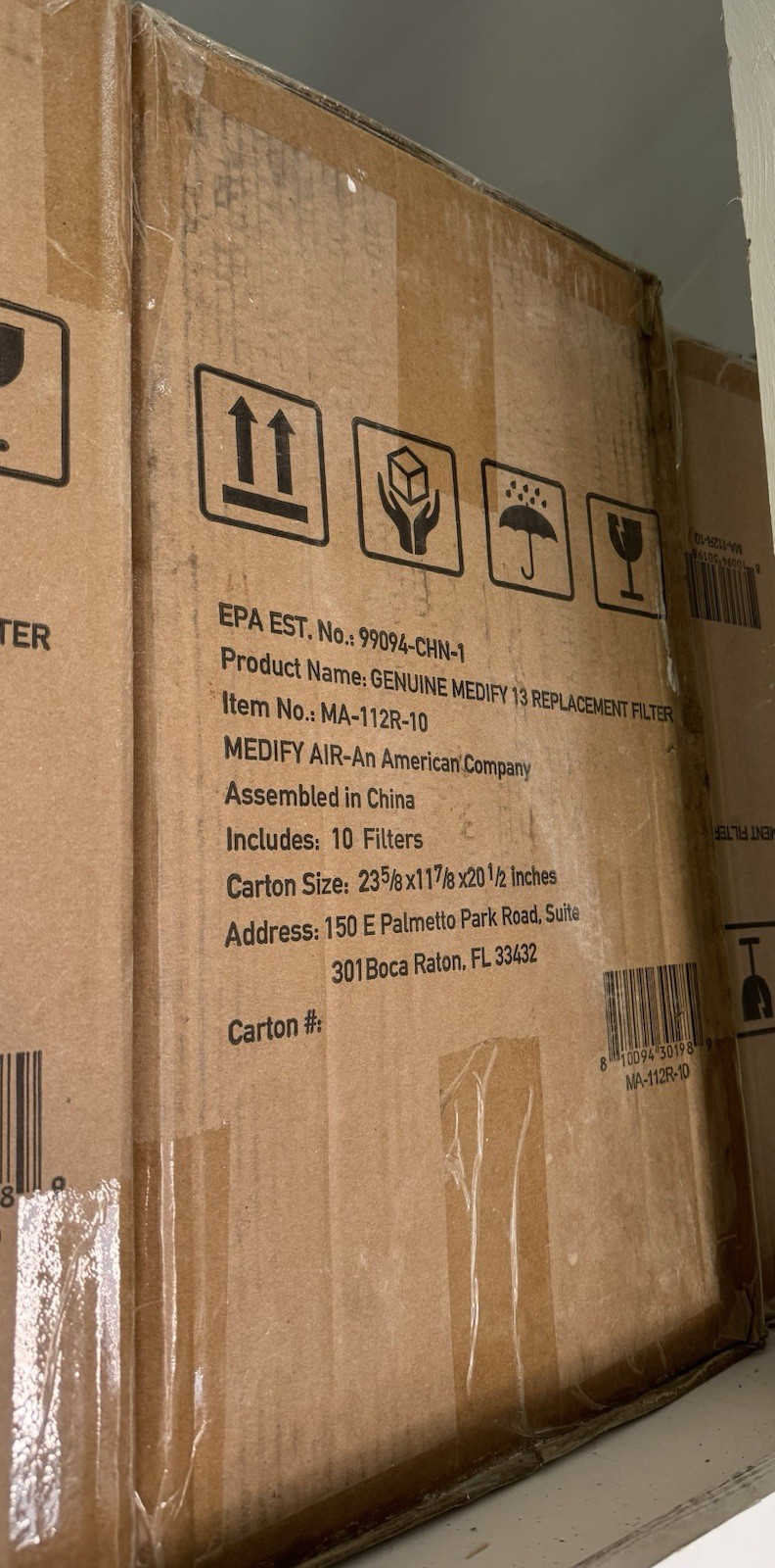 Medify Air MA-112R-10 HEPA H13 Carbon Replacement Filters, Box of 10 BRAND NEW