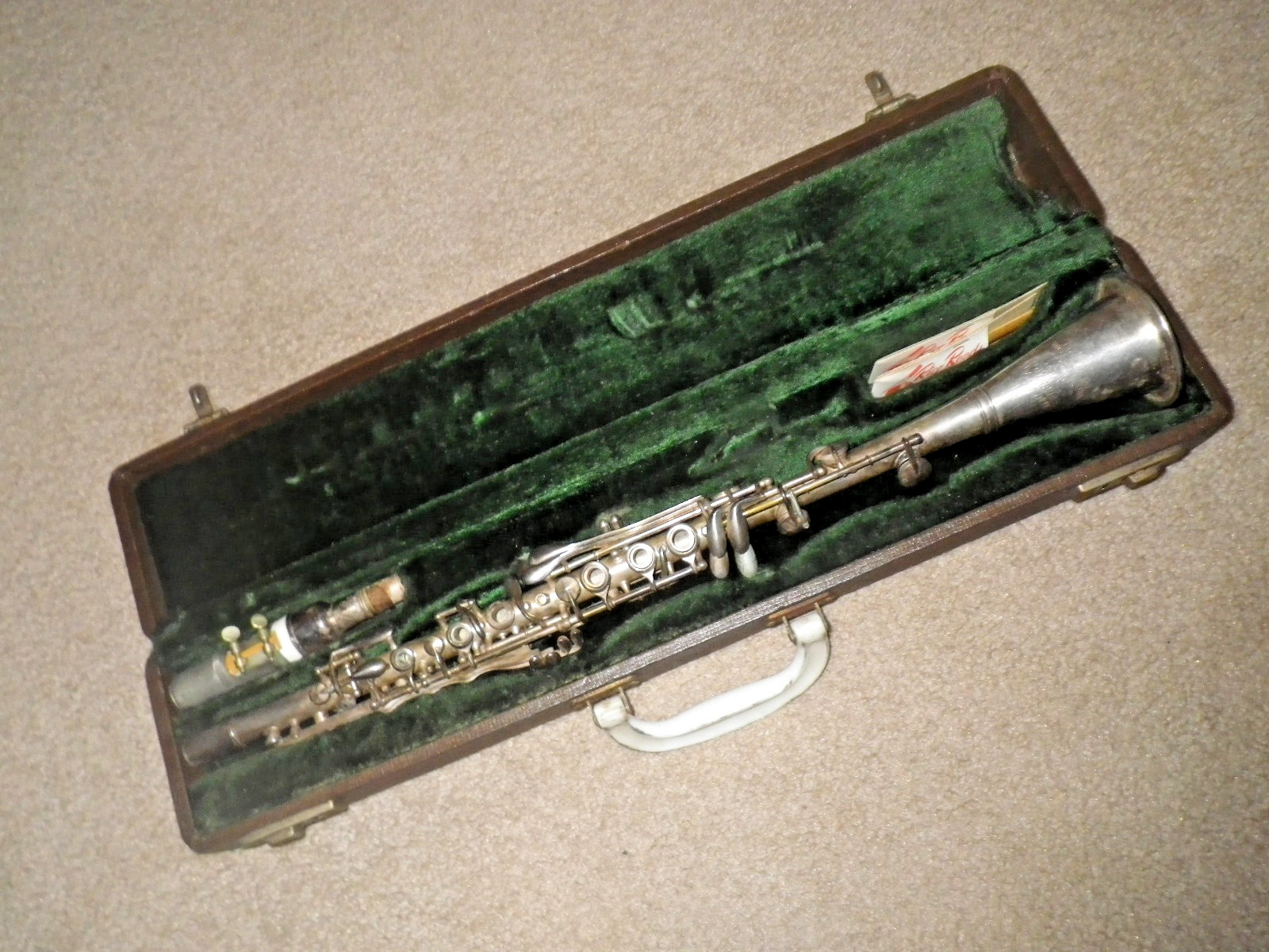 Vintage Made By King American Standard Silverplated Clarinet Circa 1920s #2785 Vintage Made By King American Standard Silverplated Clarinet Circa 1920s #2785
