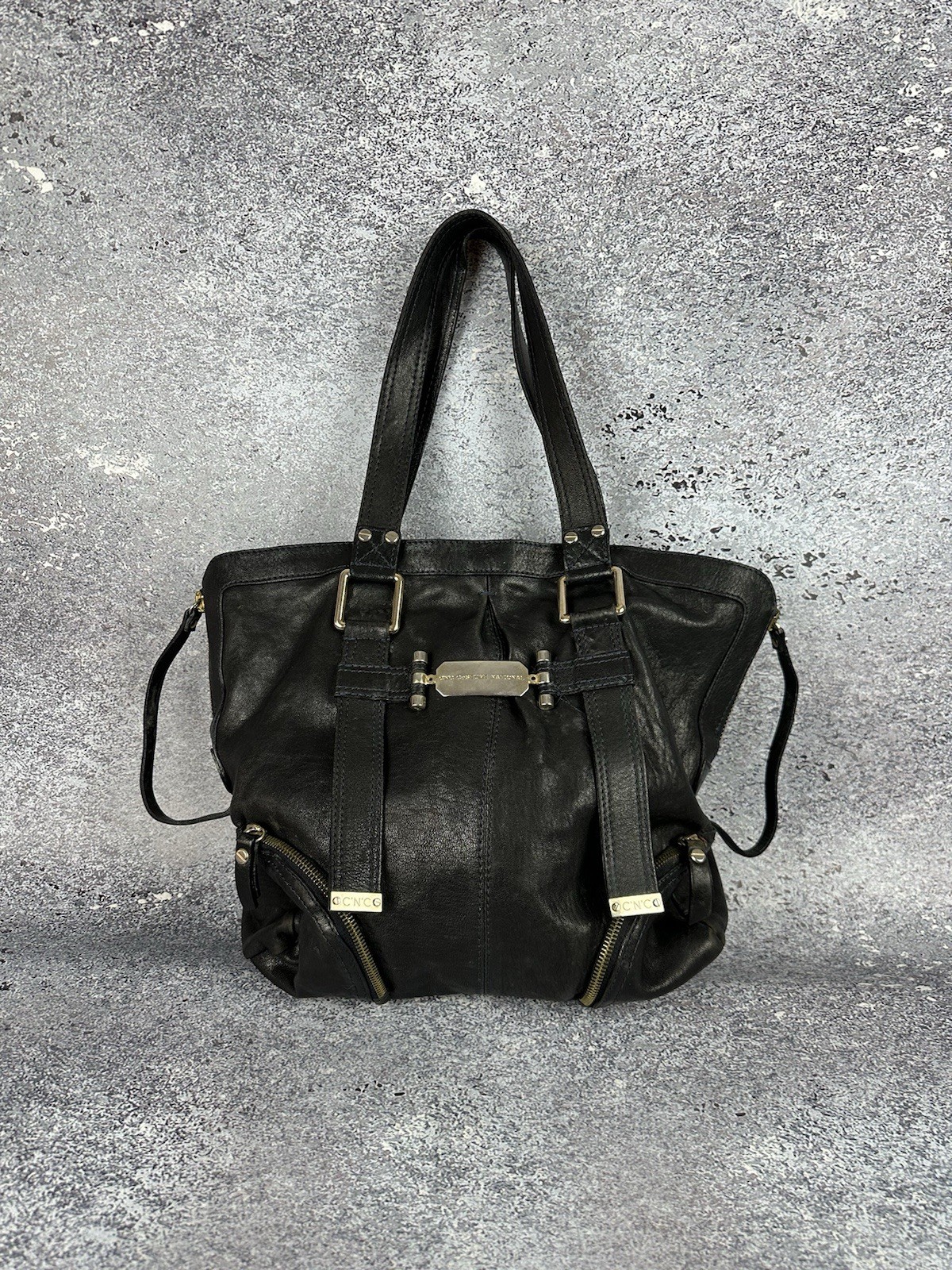 Cnc Costume National Leather Womens Tote Hand Shoulder Black Bag Designer Luxury Cnc Costume National Leather Womens Tote Hand Shoulder Black Bag Designer Luxury