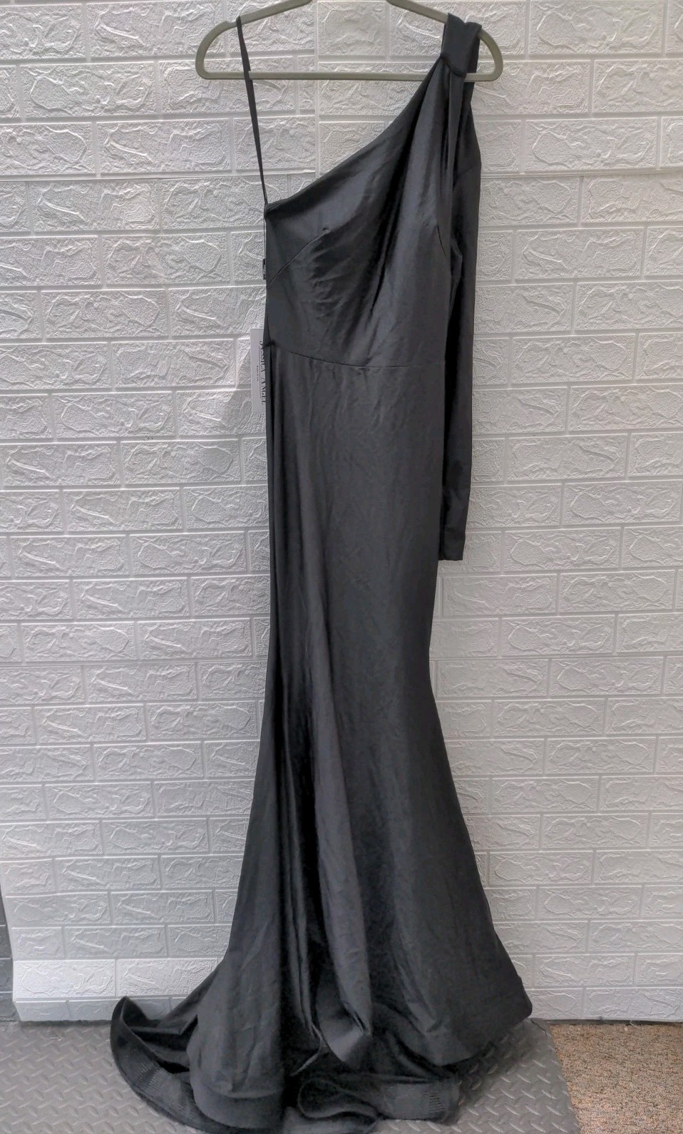 New Jessica Angel JA925 Jersey Fabric Gown Black Size XS
