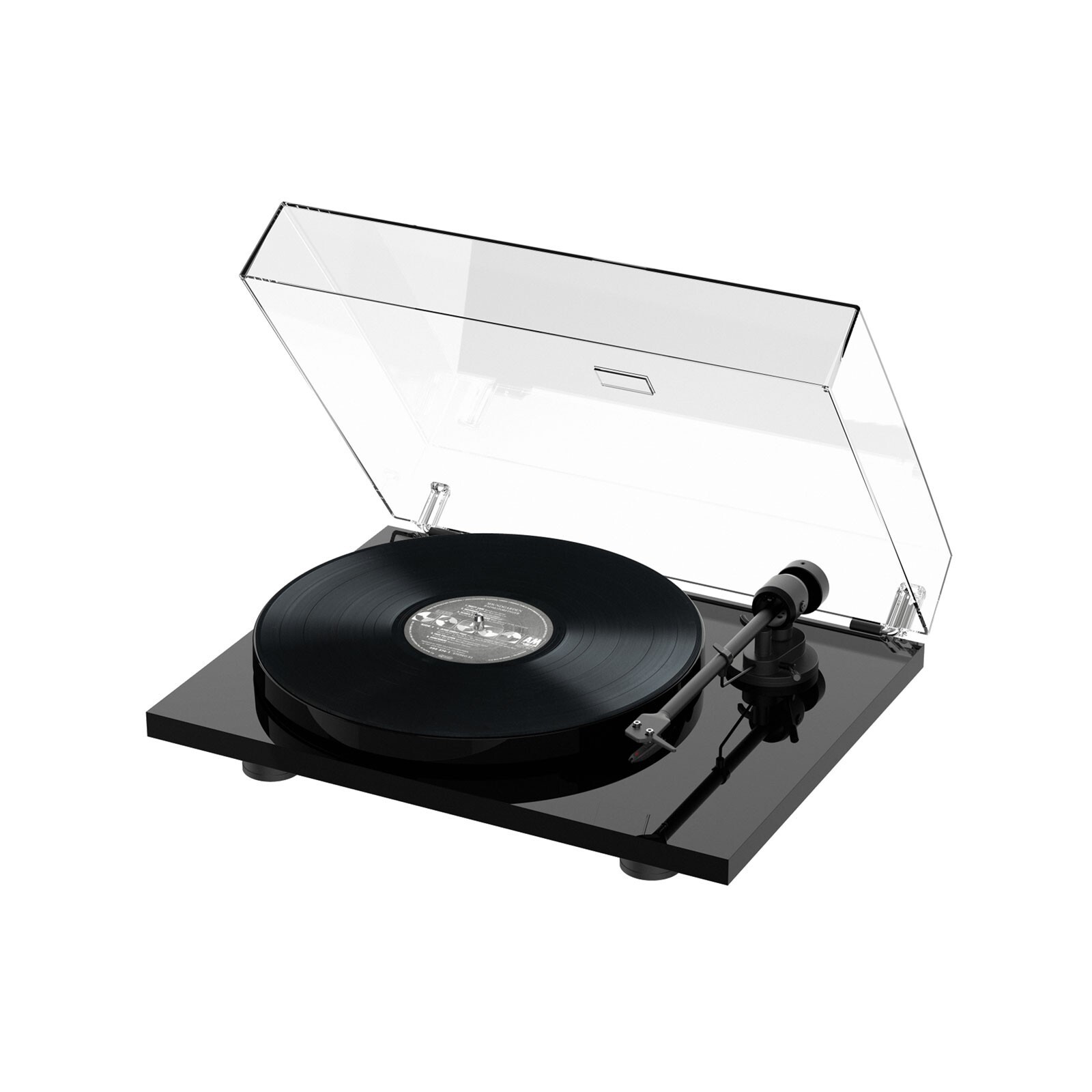 Pro-Ject E1 Phono Plug & Play Turntable with Built-in Phono Gloss Black