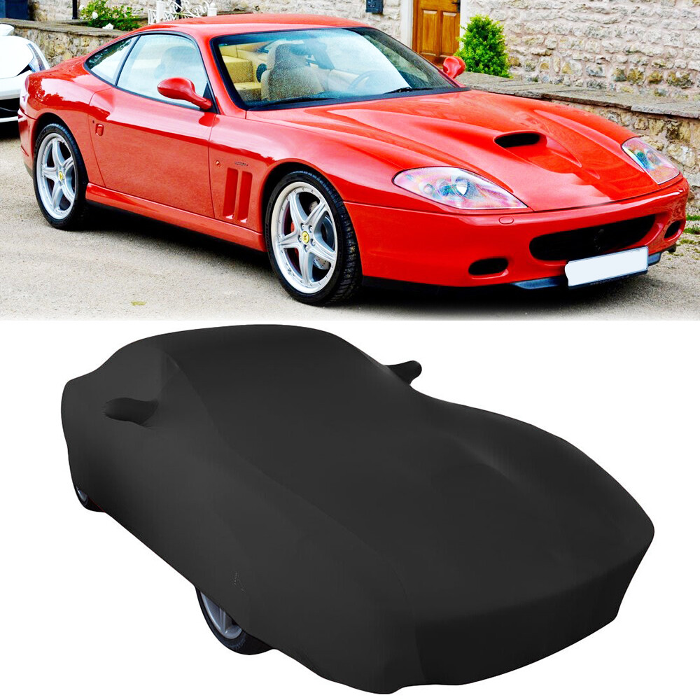 Car Cover Stain Stretch Dustproof Custom Black For Ferrari 575 M Maranello 02-05