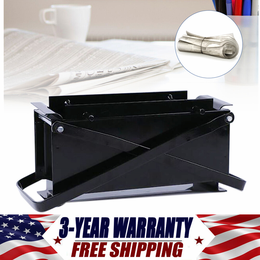 Paper Log Briquette Maker Heavy Duty Fire Brick Press Burning Fuel Recycle Tool