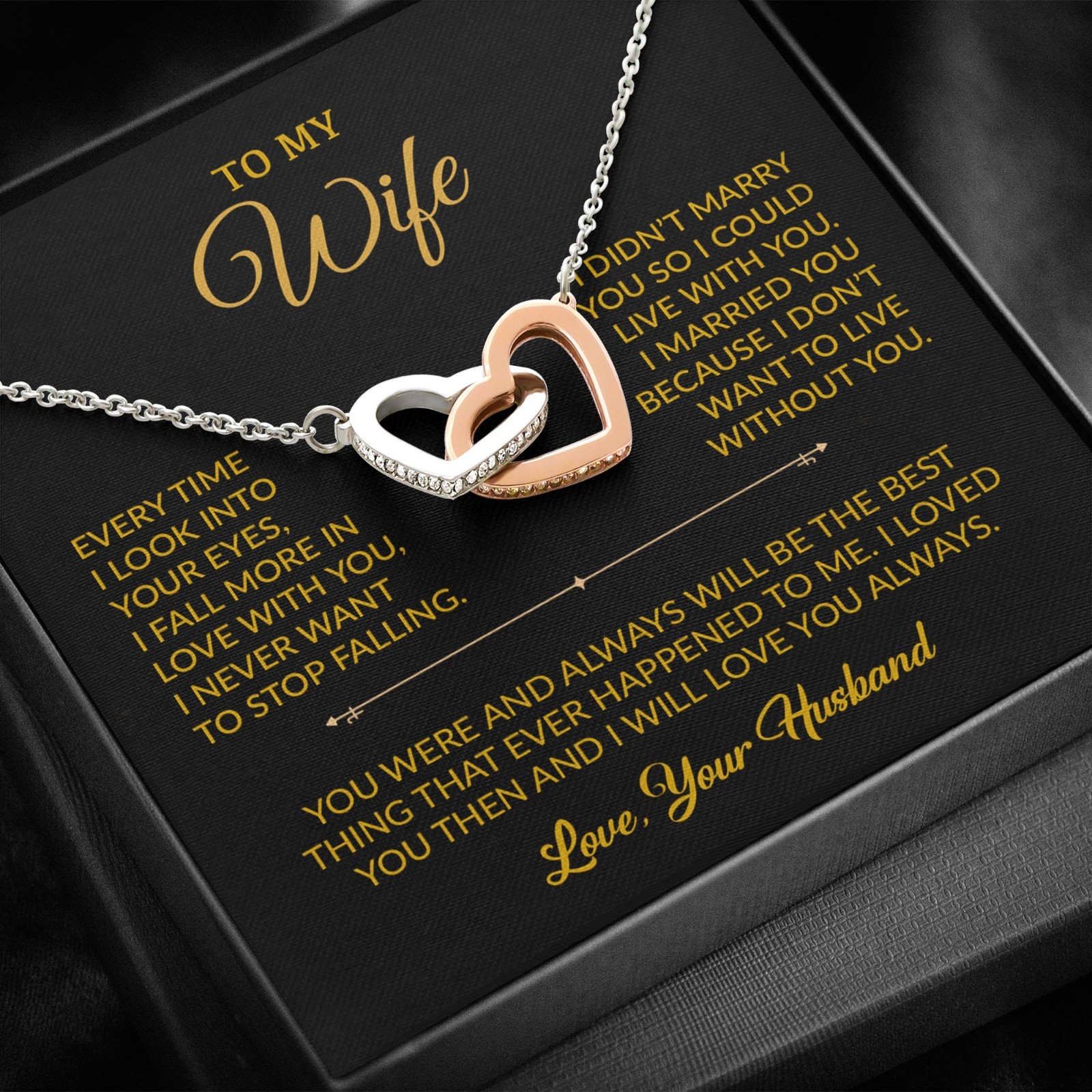 To My Wife Necklace, Gift For Wife, Anniversary Gift For Wife, Necklace For Wife