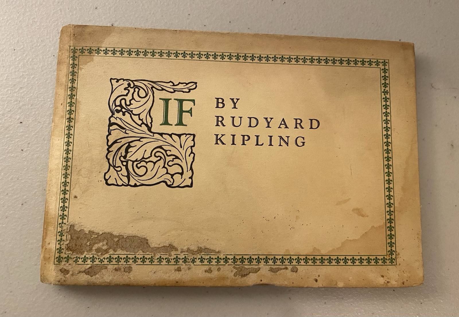 IF Rudyard Kipling Small Book Doubleday, Doran & Co. 1929 See Pictures IF Rudyard Kipling Small Book Doubleday, Doran & Co. 1929 See Pictures