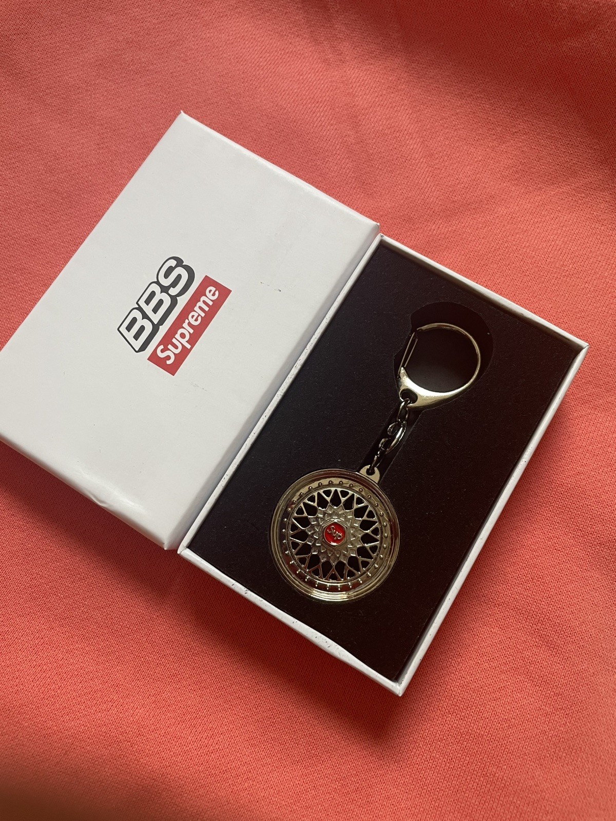Supreme BBS RS Rim Keychain Silver 