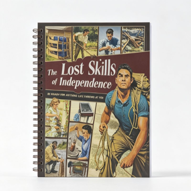 The Lost Skills Of Independence - Hardcover, Spiral Bound, Colored Illustrations The Lost Skills Of Independence - Hardcover, Spiral Bound, Colored Illustrations