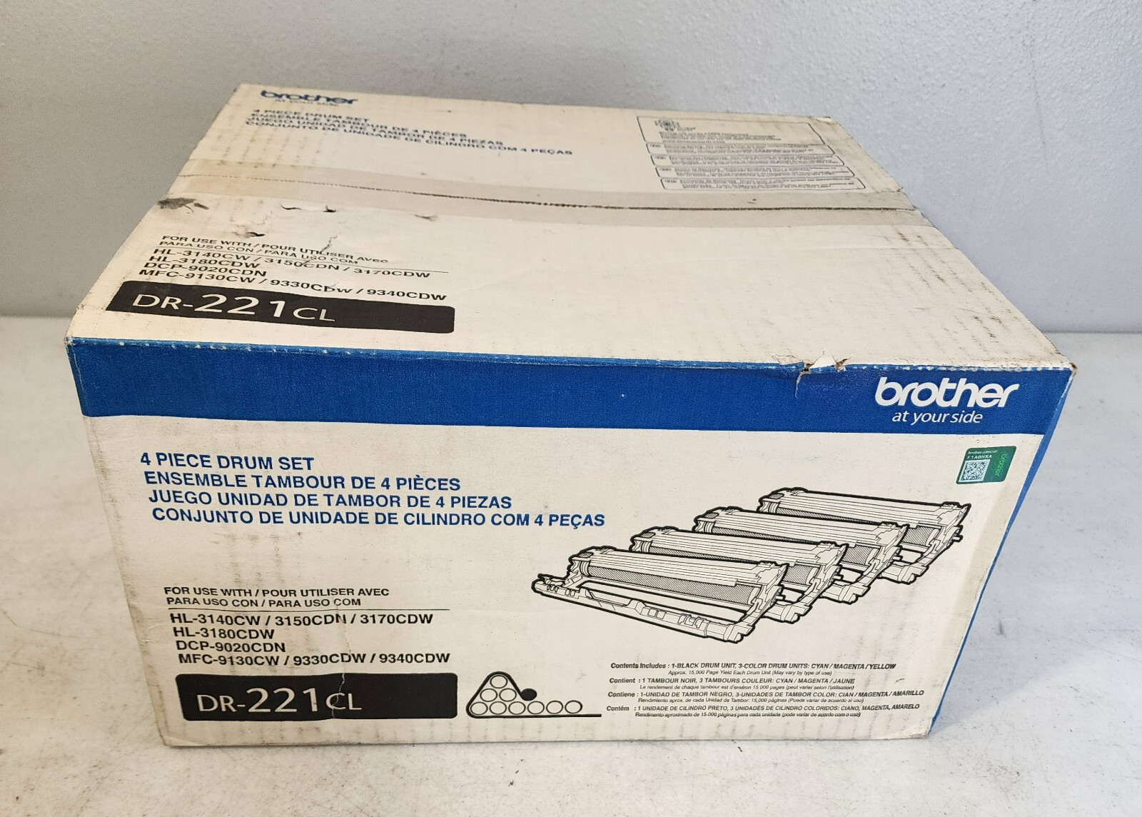Brother DR-221CL 1 BLACK DRUM UNIT ONLY Genuine New NO BOX 