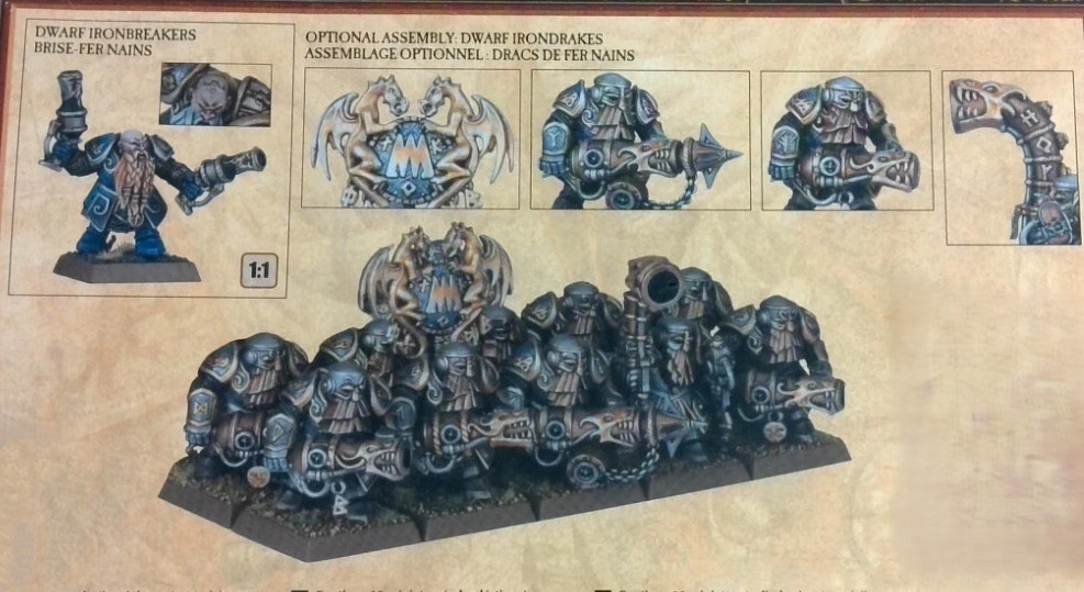 Warhammer TOW Dwarfen Mountain Holds Ironbreakers OR Irondrakes (10)