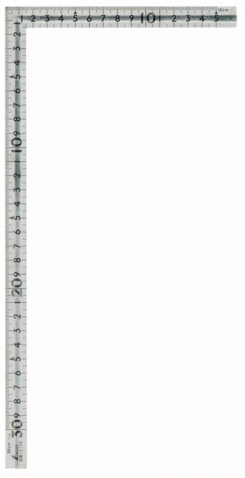 Shinwa Sokutei 12130 Small Curved Scale Stainless Steel Groove 30x15 cm Ruler