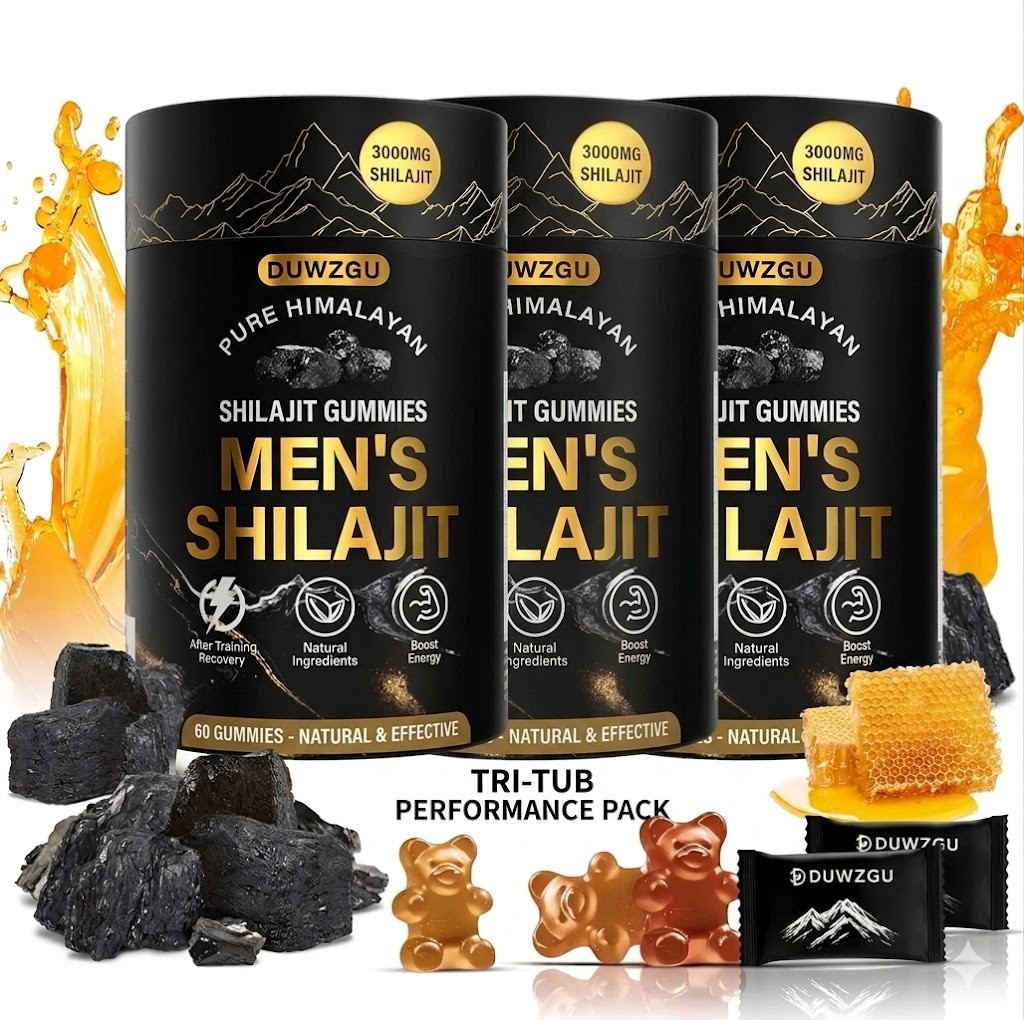 Gold Shilajit Gummies Organic Manukahoney Boosts Energy and Stamina Sports and F