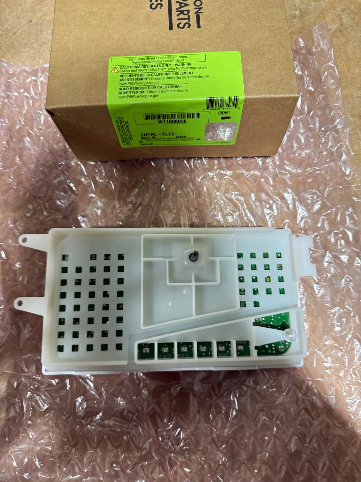 *OEM* Whirlpool Washer Main Control Board W11608056 W11130856 White Plastic *OEM* Whirlpool Washer Main Control Board W11608056 W11130856 White Plastic