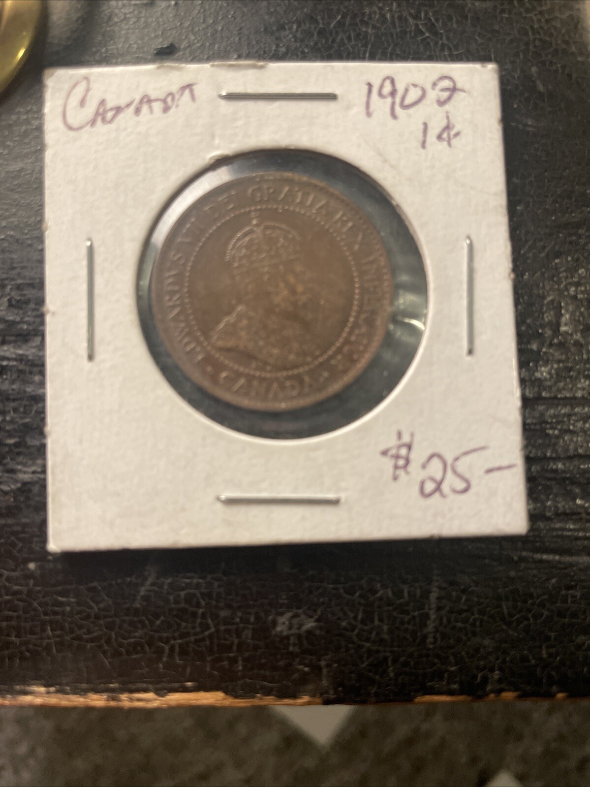 1907 H Canada Large Cent Coin. KEY DATE PENNY 1p 1c (CR)