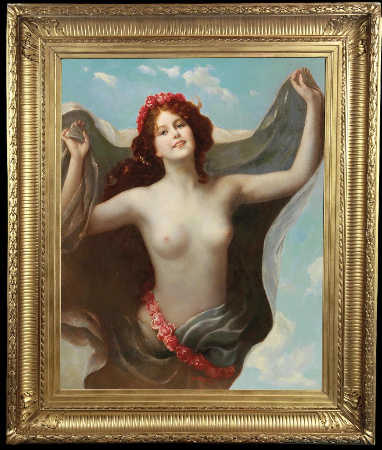 Hand Painted Oil Painting art Female woman young Nude On Canvas 24\ Hand Painted Oil Painting art Female woman young Nude On Canvas 24\